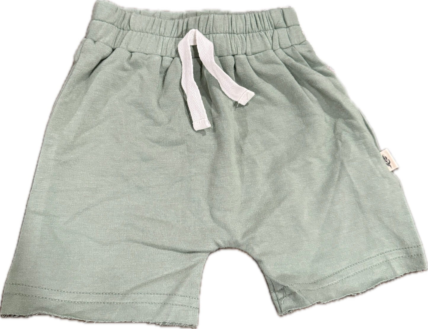 BabySprouts Green Shorts with Drawstring 3-6m