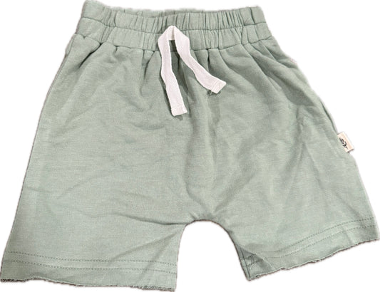 BabySprouts Green Shorts with Drawstring 3-6m