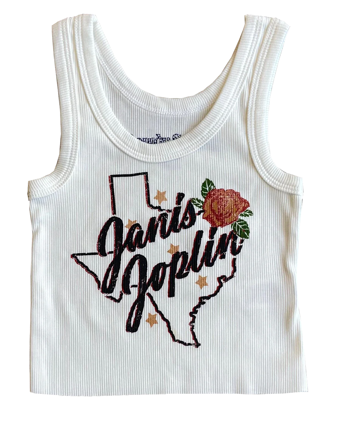 Janis Joplin Crop Tank Top