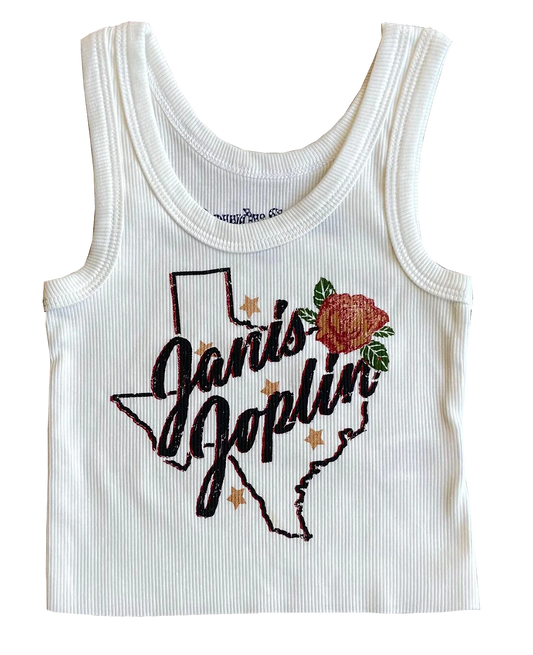 Janis Joplin Crop Tank Top