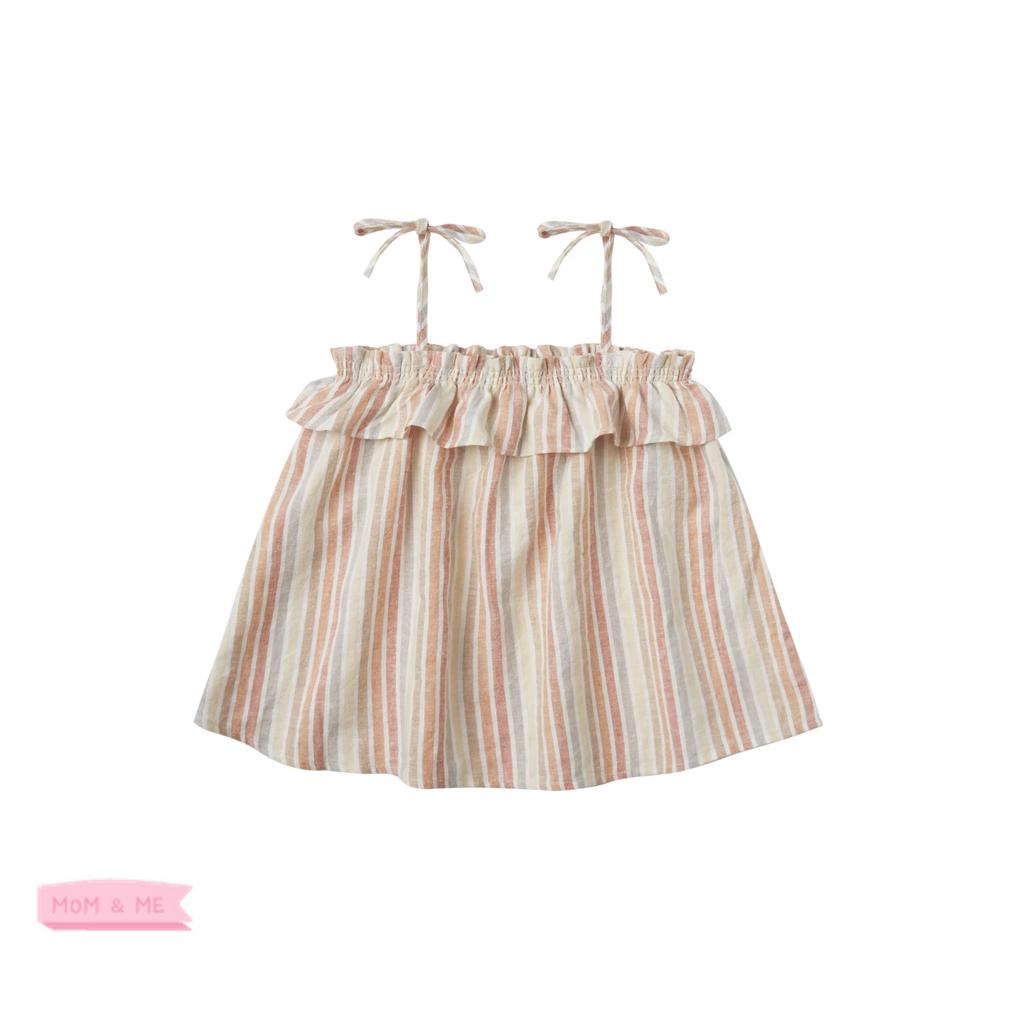 Rylee + Cru Baby Multi Stripe Ruffle Tube Top 0-3m