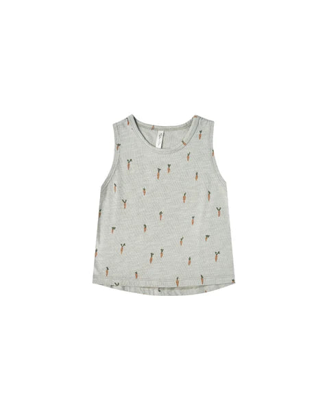 Rylee & Cru Carrot Tank in Blue Fog 0-3m