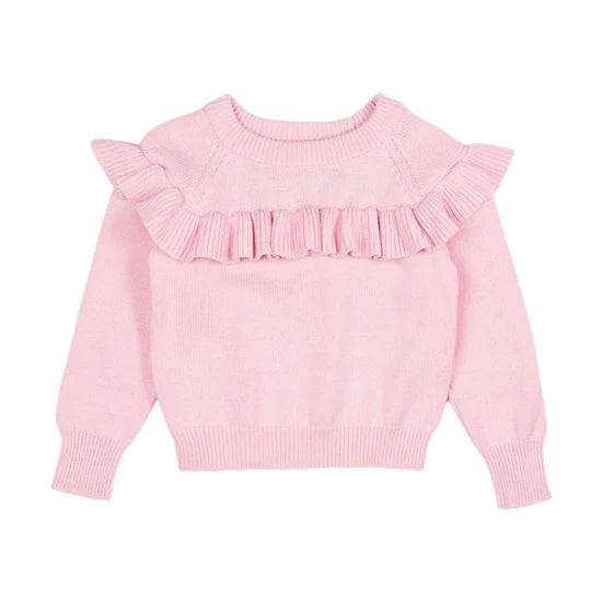 Rock Your Baby | Light Pink Frill Knit 8y