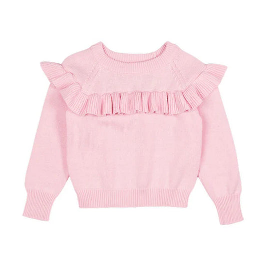 Rock Your Baby | Light Pink Frill Knit 8y