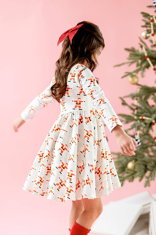 Ollie Jay Girls Dress | Gwendolyn- Santa Angels 2T