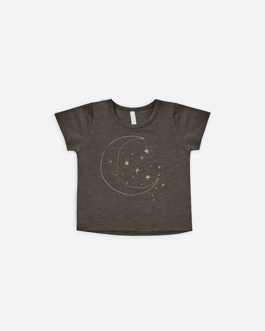 Rylee + Cru LA LUNA BASIC TEE - VINTAGE BLACK 0-3m