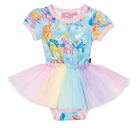 ROCK YOUR BABY CHASING BUTTERFLIES MY LITTLE PONY CIRCUS DRESS 3-6m