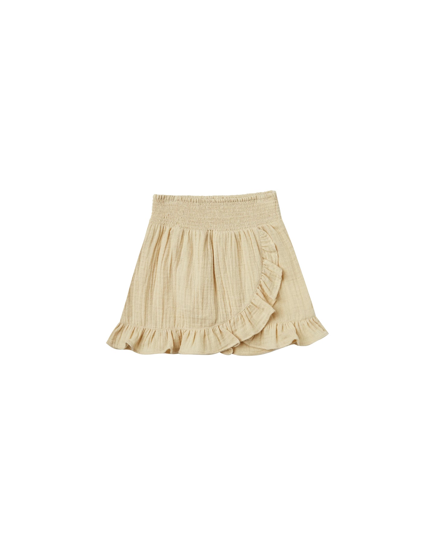 RYLEE + CRU WRAP RUFFLE SKIRT / BUTTER Large